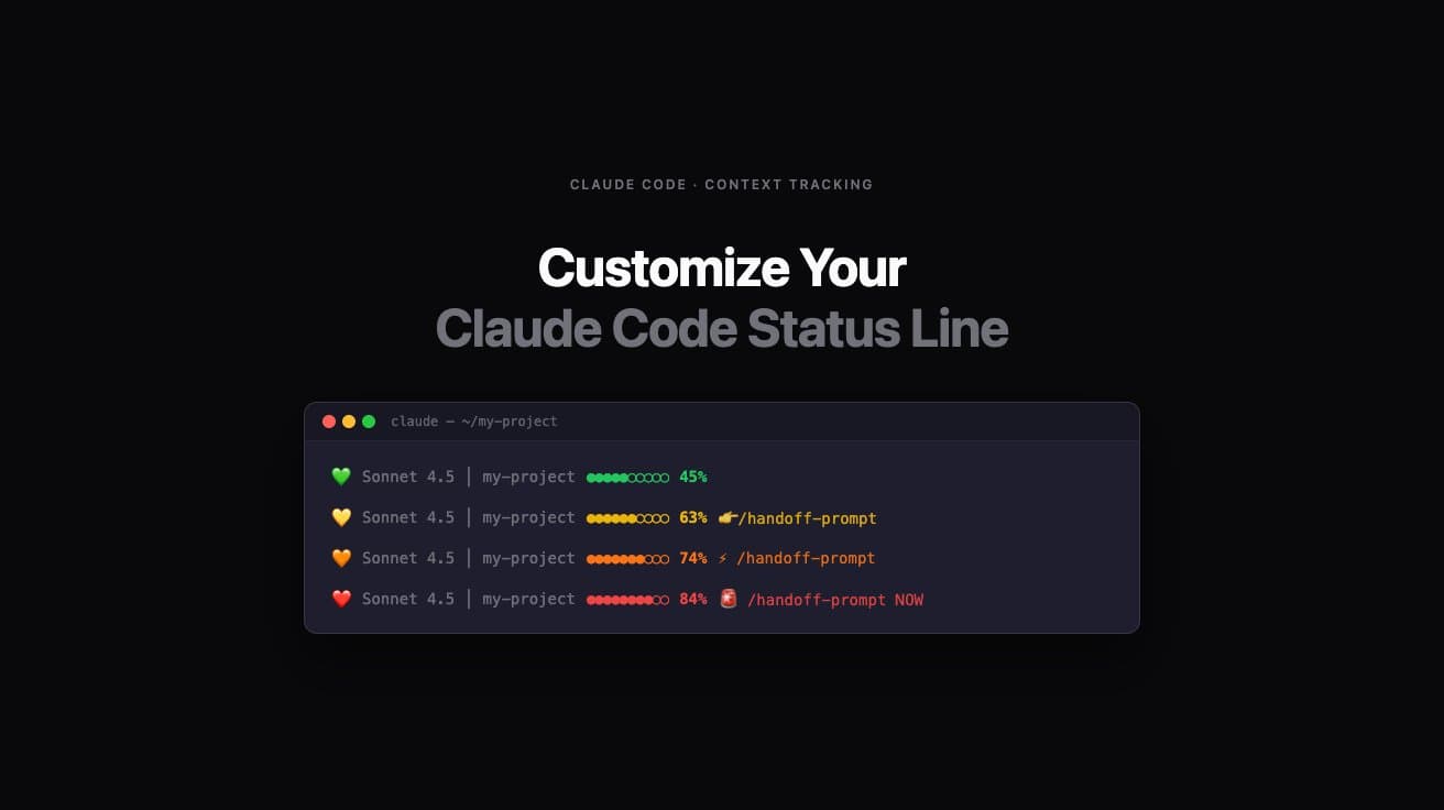 Claude Code statusline themes — real-time context window tracking for OpenClaw Clawdbot and Claude Code