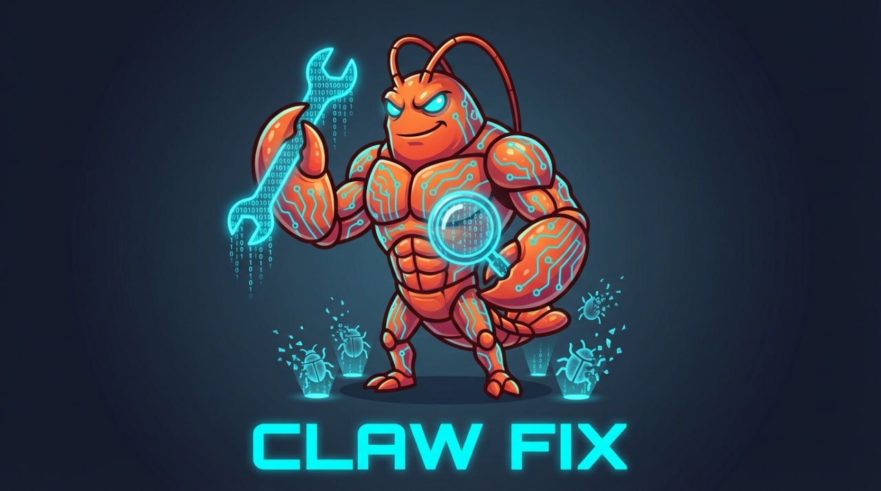 Claw Fix — autonomous 7-phase code audit, fix, and browser test skill for OpenClaw Clawdbot