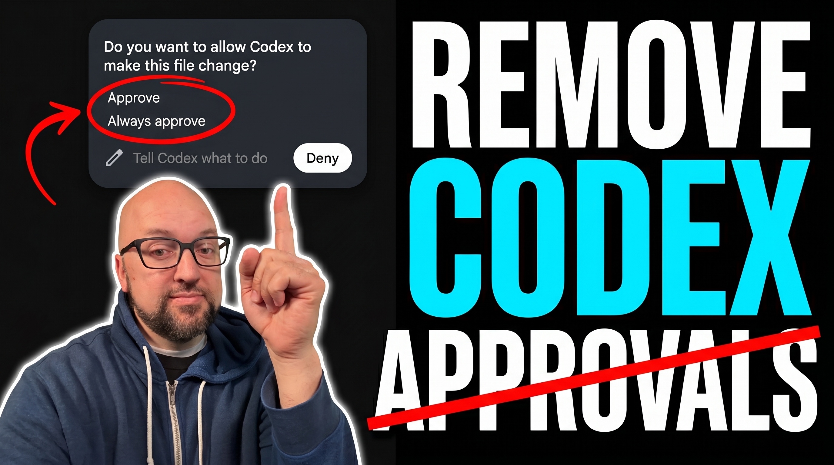 Give Codex full local access — paste-ready Codex prompt to stop the constant 'Do you want to allow Codex' approval interruptions