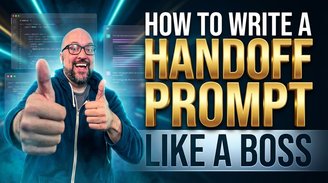 AI Handoff Prompt — structured way to continue AI coding sessions with Claude Code, OpenClaw Clawdbot, or any AI tool